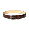 Dark brown leather belt