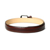 Dark brown leather belt