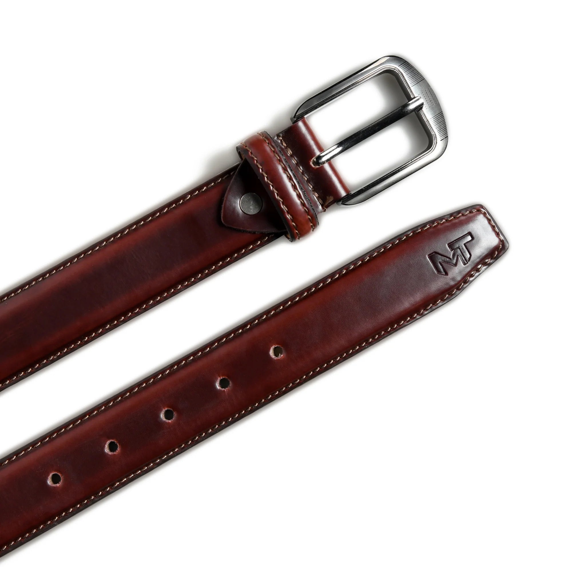 Dark brown leather belt