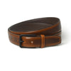 Leather casual belt