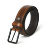 Leather casual belt