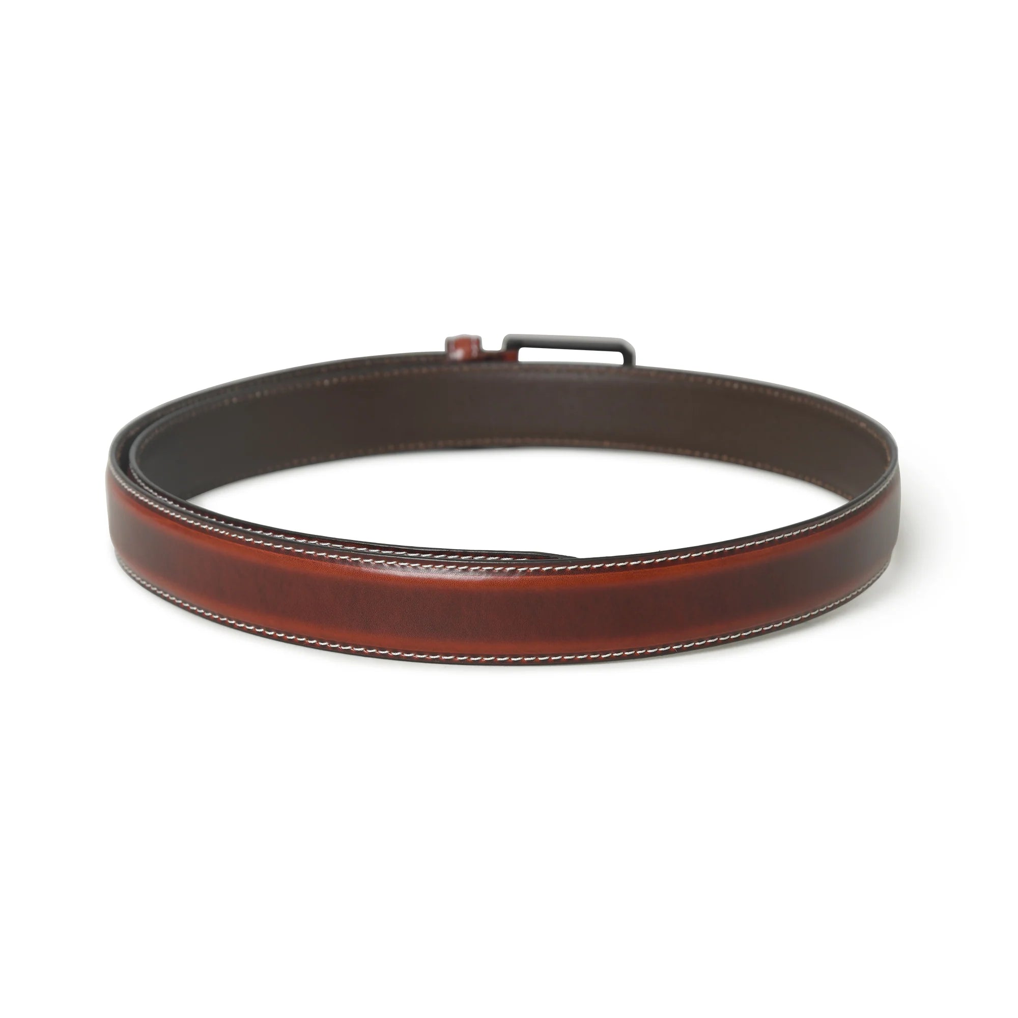 Leather casual belt