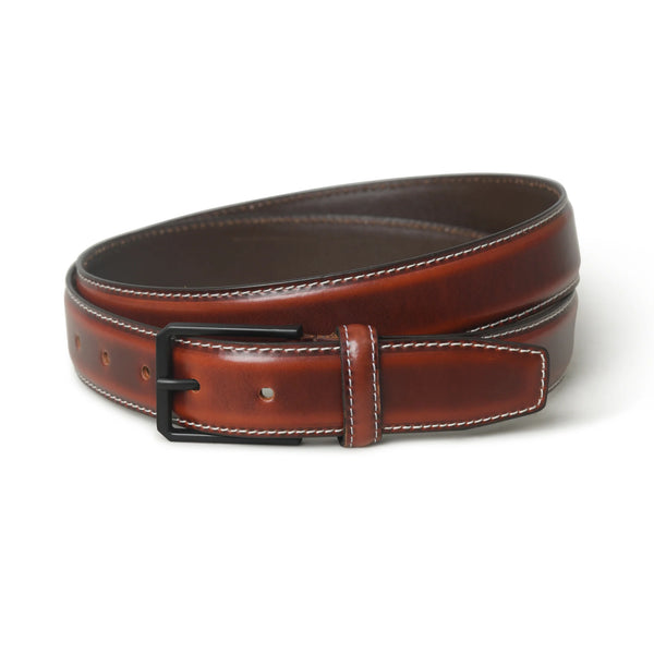 Leather casual belt