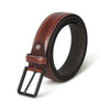 Leather casual belt