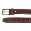 Leather casual belt